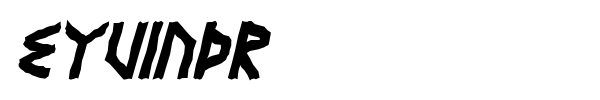 Eyvindr font preview